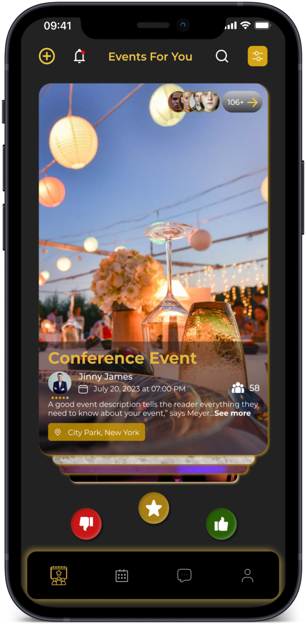 Bfriend discover events